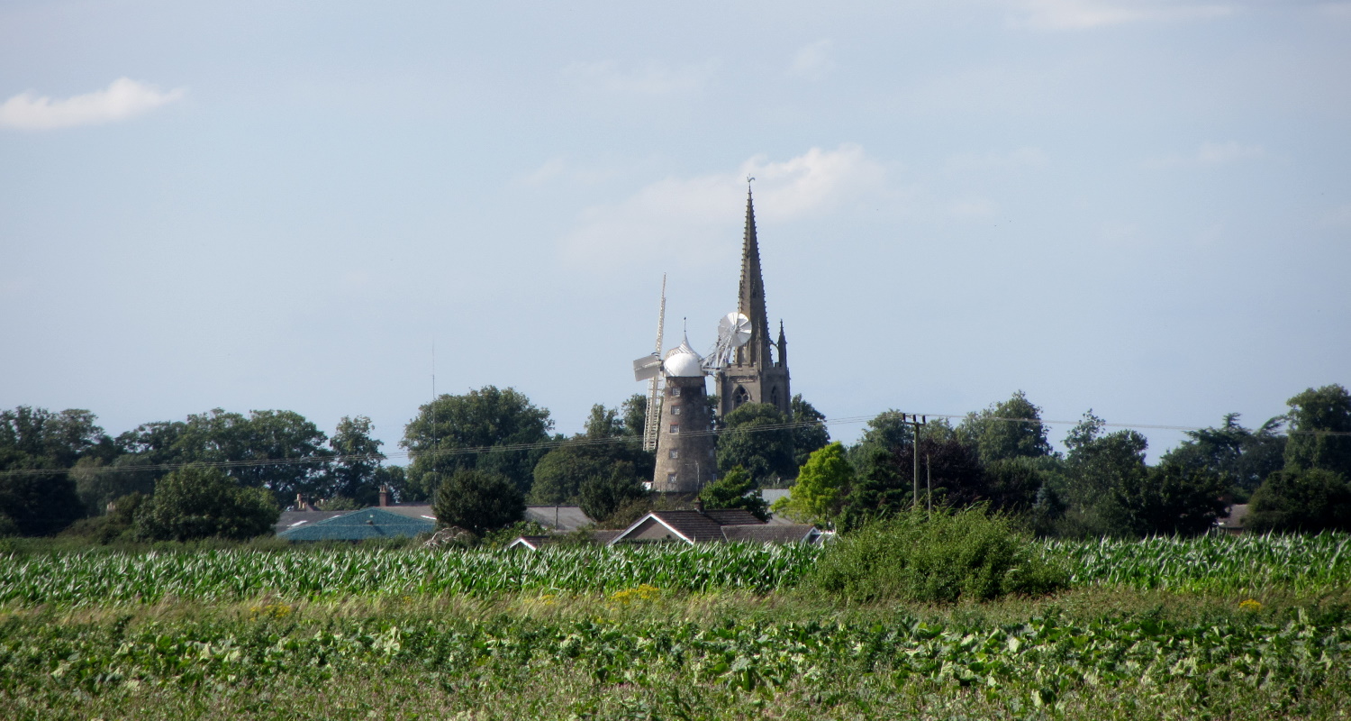 Moulton mill and church